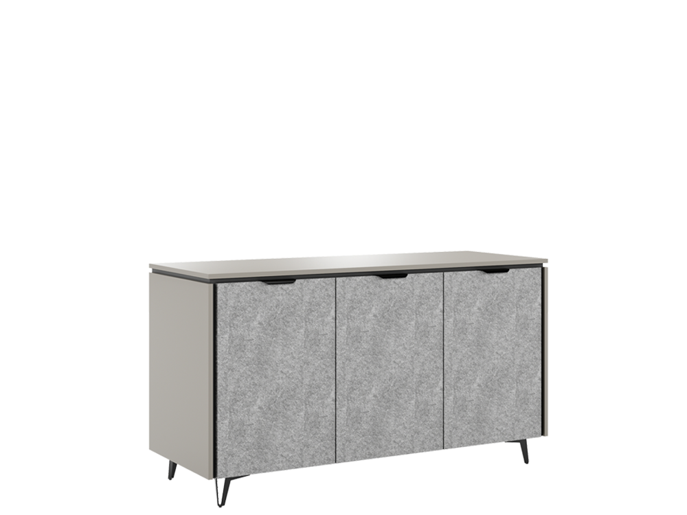 Credenza 3 Door Concrete Finish